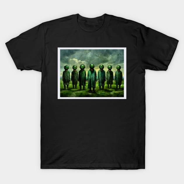 Little Green Men T-Shirt by IcarusPoe